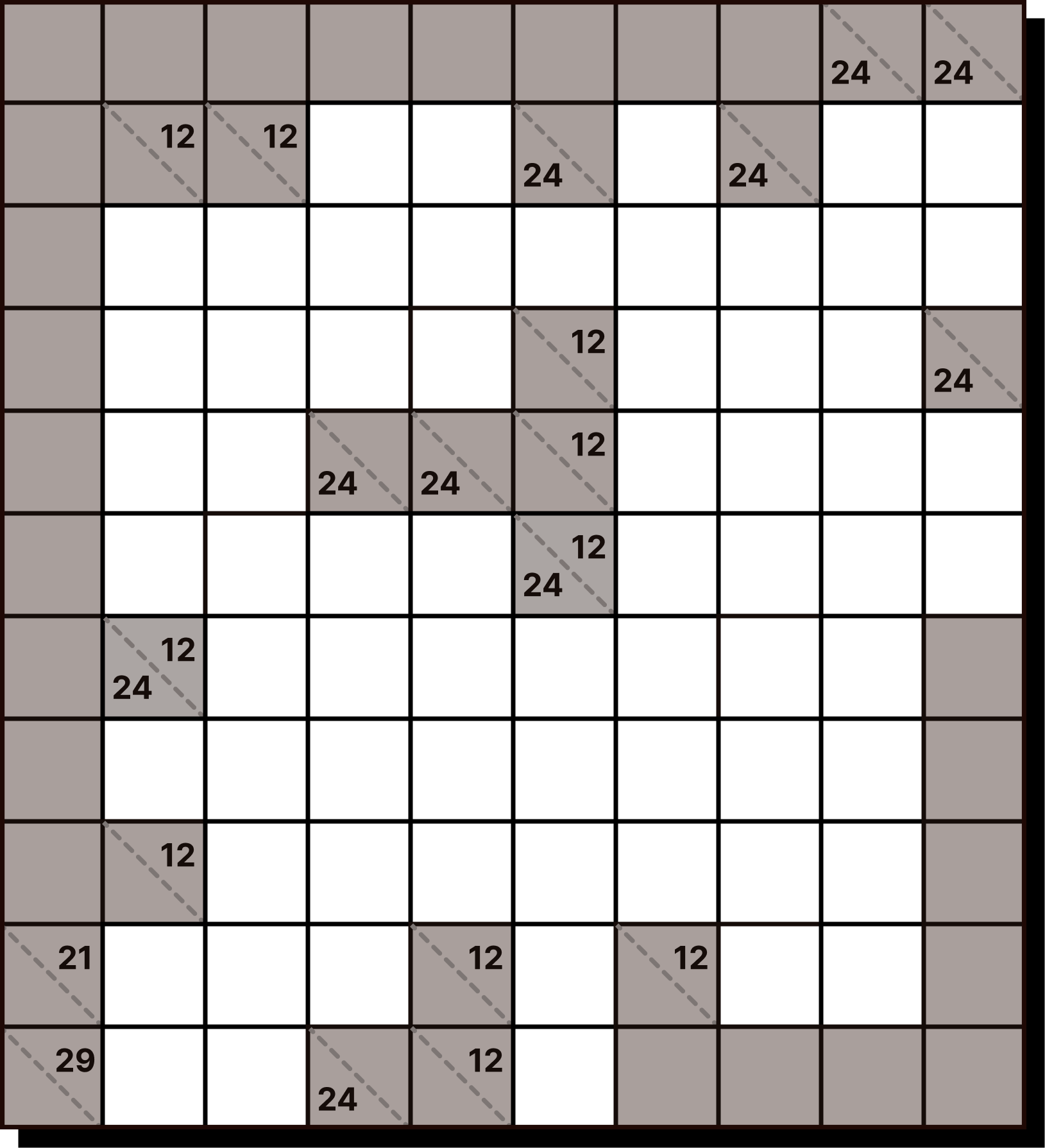 Kakuro Conquest puzzle